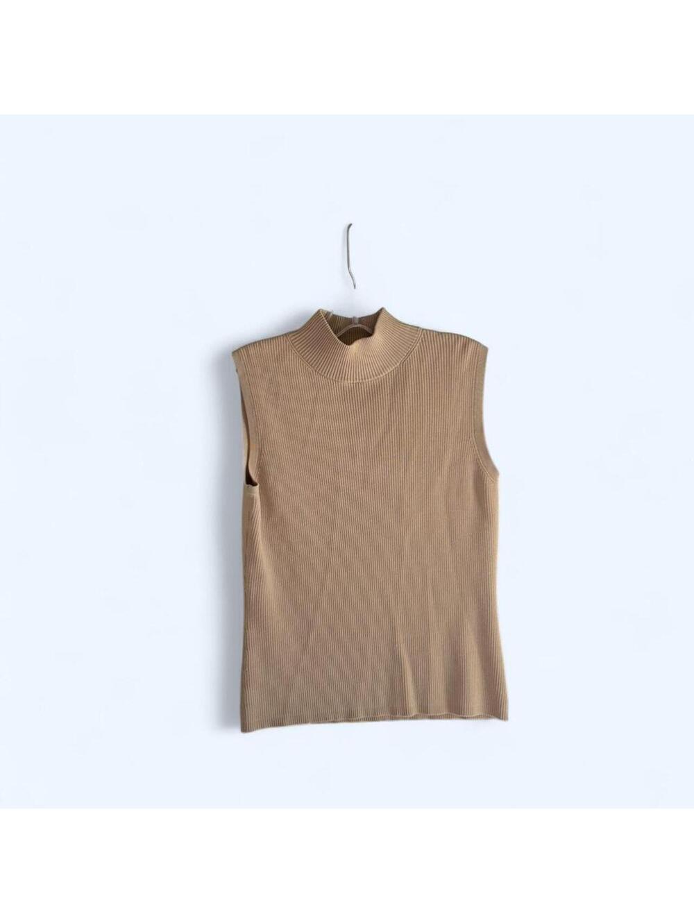 Women's Tan and Brown Vests-tanks-cami